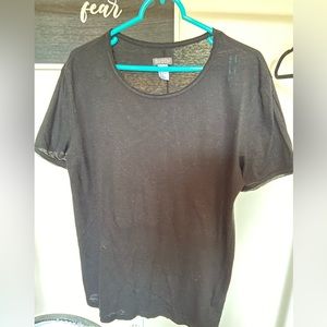 Black Flowy T-Shirt